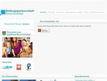 Tablet Screenshot of bildungspartnerschaft-rhoen-grabfeld.de